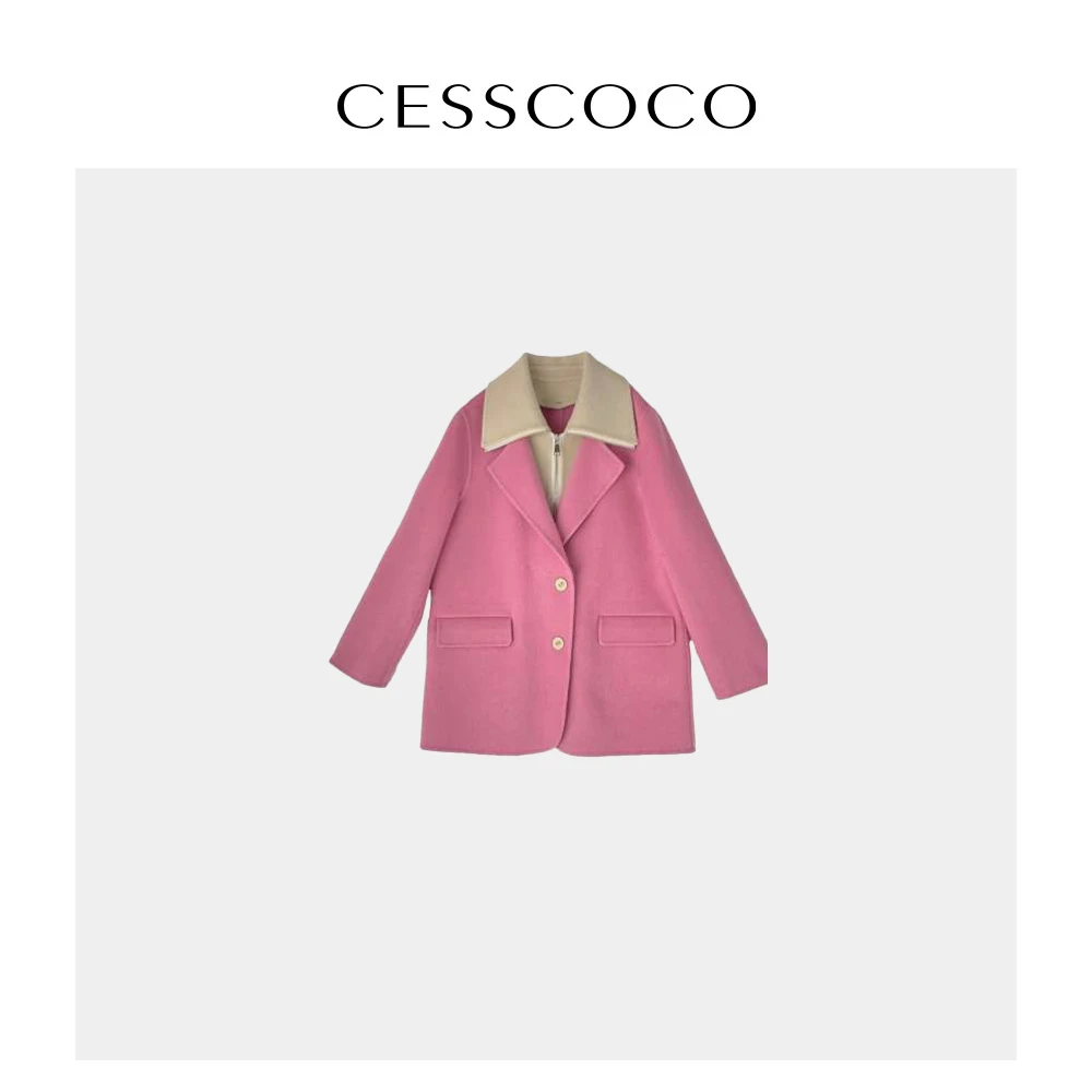 【黄蓉推荐】【CESSCOCO】双面呢大衣 S123880170