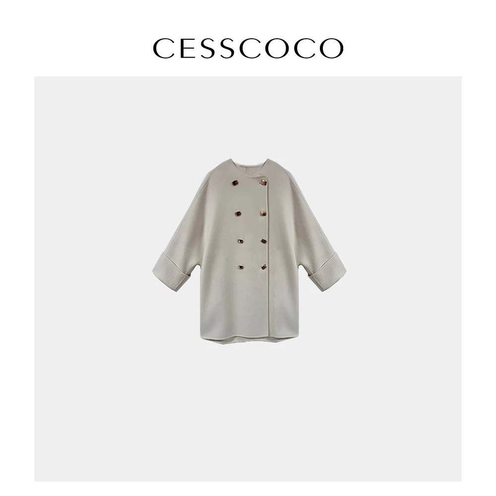 【黄蓉推荐】【CESSCOCO】双面呢大衣 S123880182