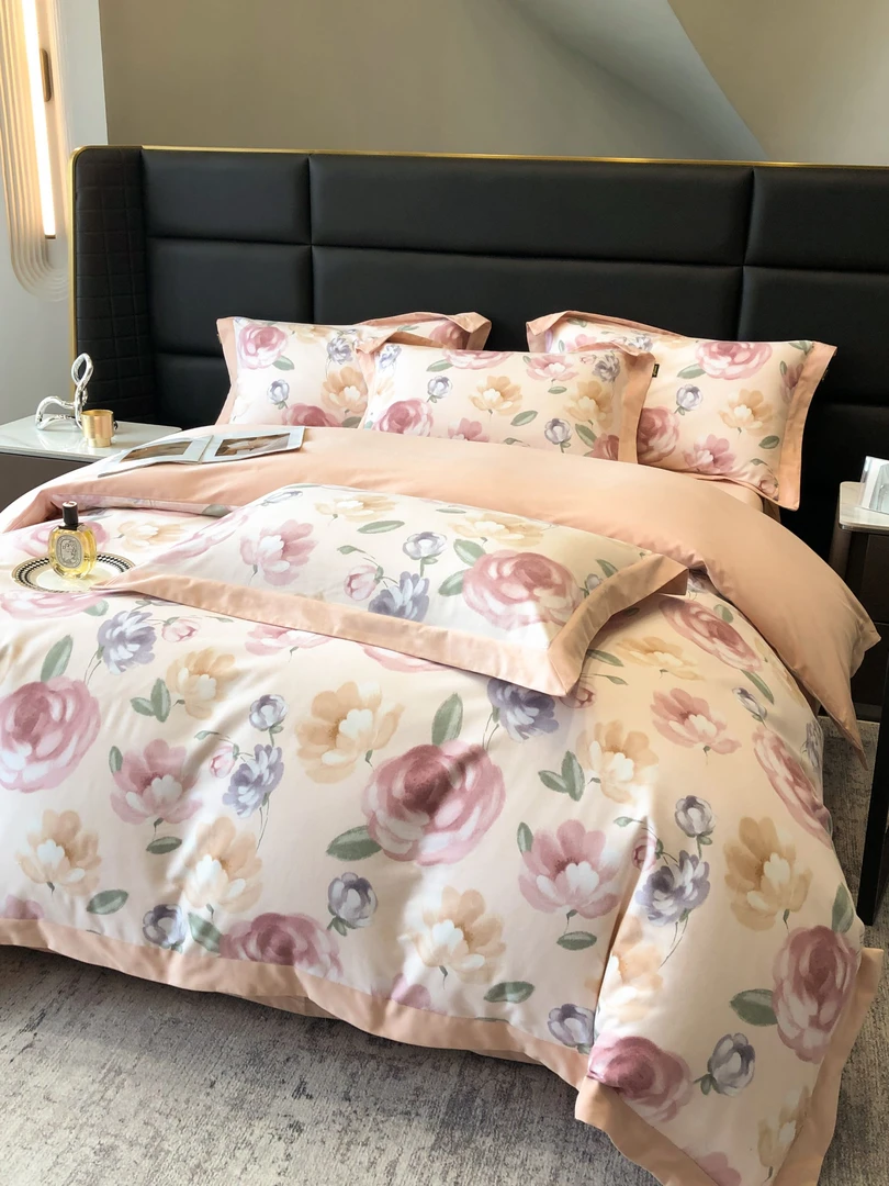 【恋爱旋律】轻奢高端数码印花全棉长绒棉高端四件套轻奢高端四件套