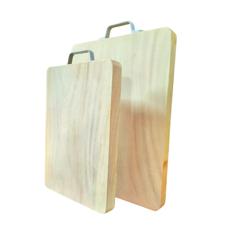 方板直径42cm*32cm*3cm越南桃花芯梨木家用防霉抗菌菜板（提手款）
