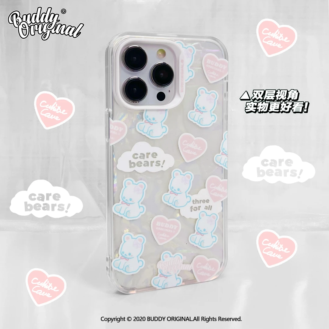 BUDDY原创小熊适用苹果16promax手机壳iPhone15新款12高级14pro