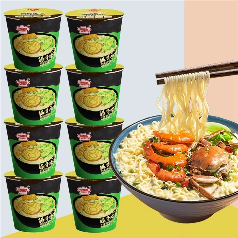 日式豚骨海鲜拉面小杯面冬阴功味夜宵懒人速食泡面方便面免煮冲泡