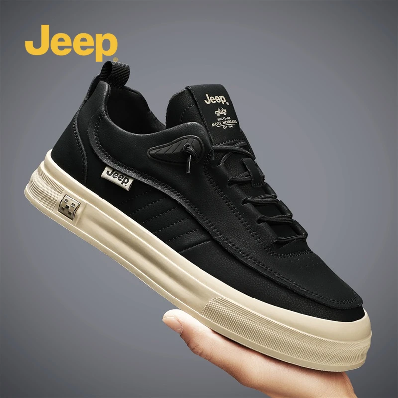 JEEP/吉普2024秋季防滑耐磨舒适透气男士百搭潮鞋新款时尚休闲鞋
