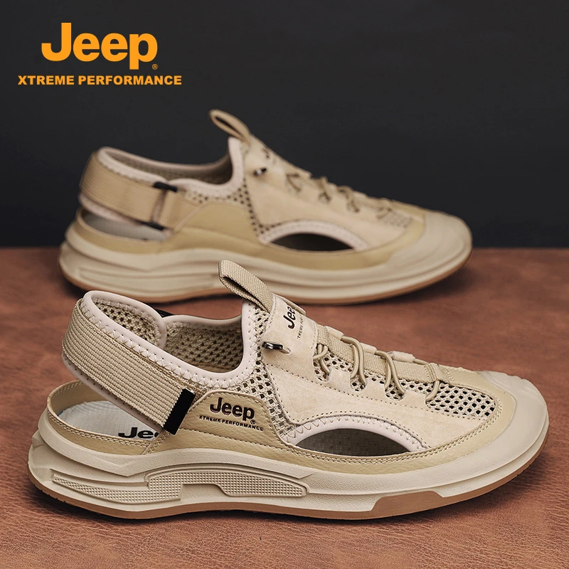 JEEP/吉普夏季新款户外休闲百搭运动凉鞋男士沙滩鞋潮C321591539