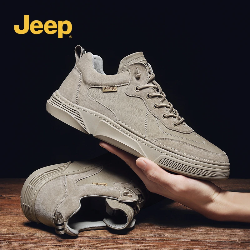 JEEP/吉普2023新款男士马丁靴时尚休闲鞋舒适透气防滑耐磨潮鞋