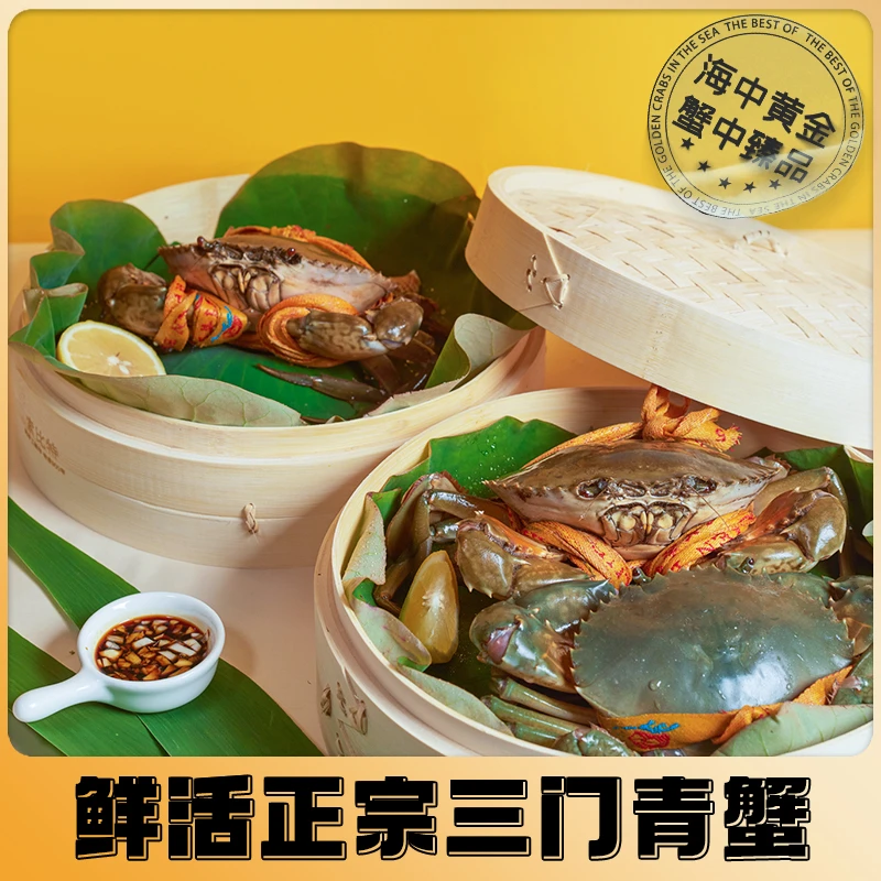 三门青蟹【大公蟹】 鲜活发出送礼盒