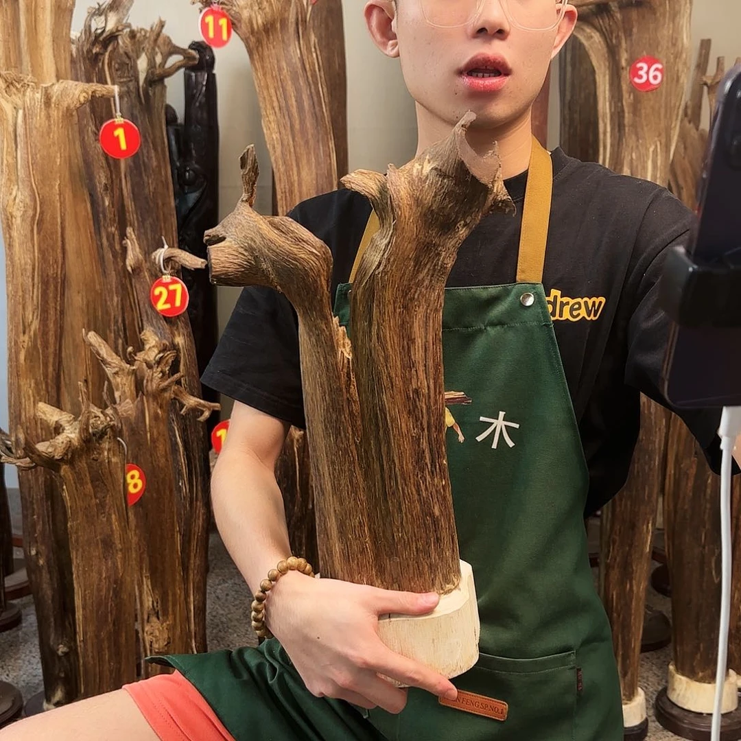 沉香沉香原木工艺品摆件➕底座