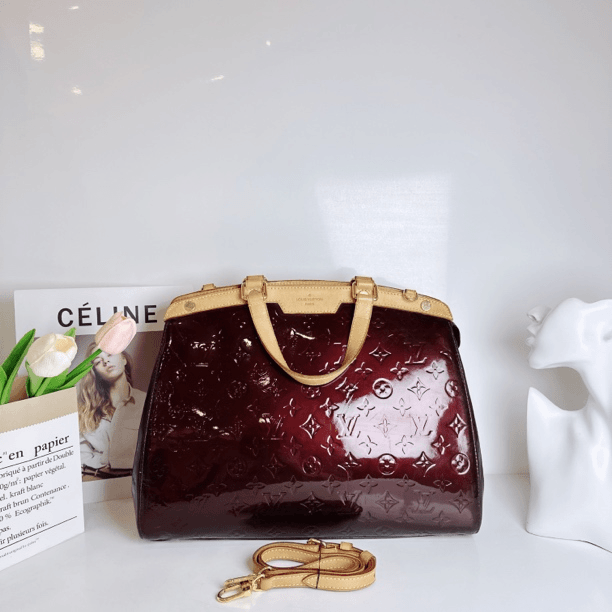 95新 LouisVuitton/路易威登 大号全原红色医生包手提单肩斜挎包