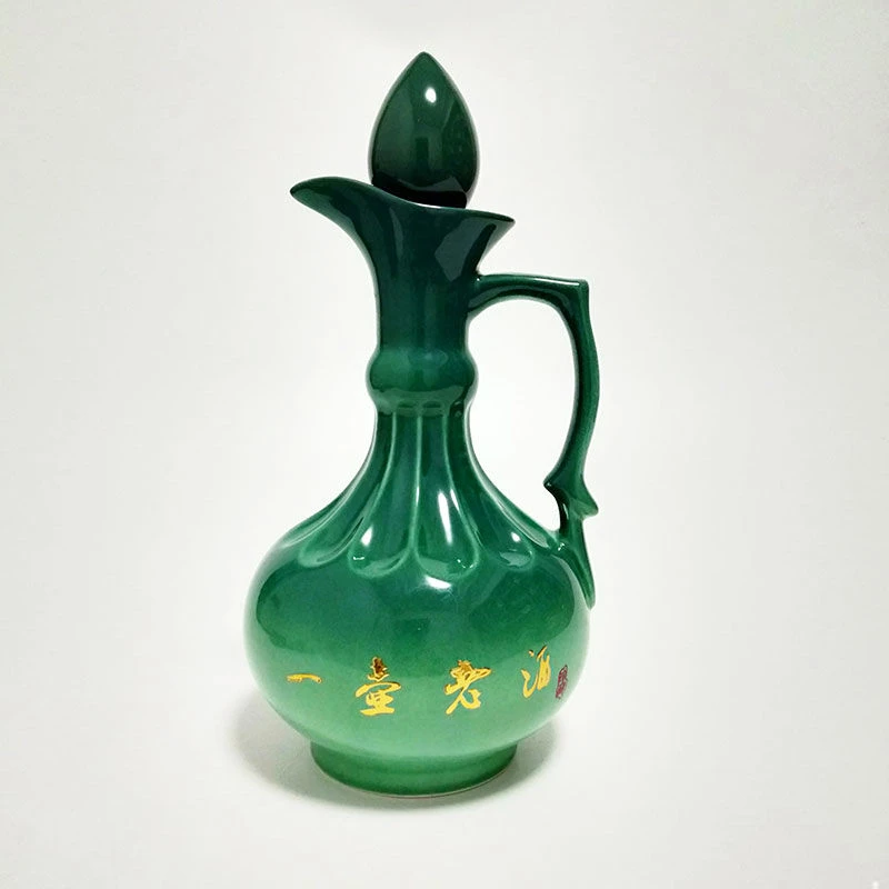 景德镇陶瓷1斤装密封一壶老酒空酒壶家用散装白酒空酒瓶摆件装饰