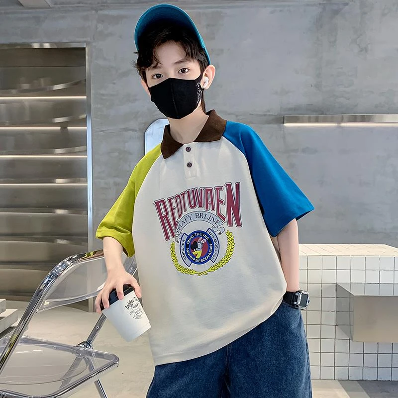 儿童装男童夏装短袖T恤2025新款中大童夏季男孩薄款夏款上衣t恤