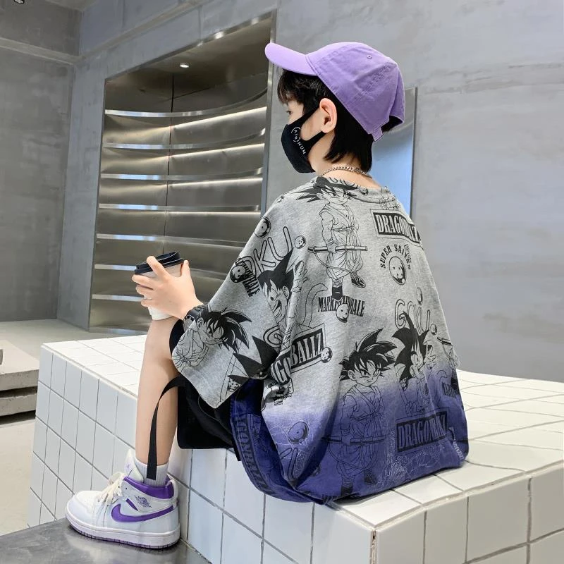 儿童装男童夏装短袖T恤2025新款中大童夏季男孩夏款炸街上衣t