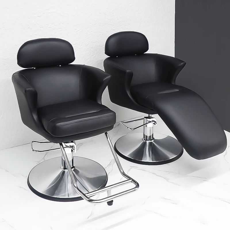 时尚理发店椅子发廊专用剪发凳子轻奢美发店可升降烫染椅简约座椅