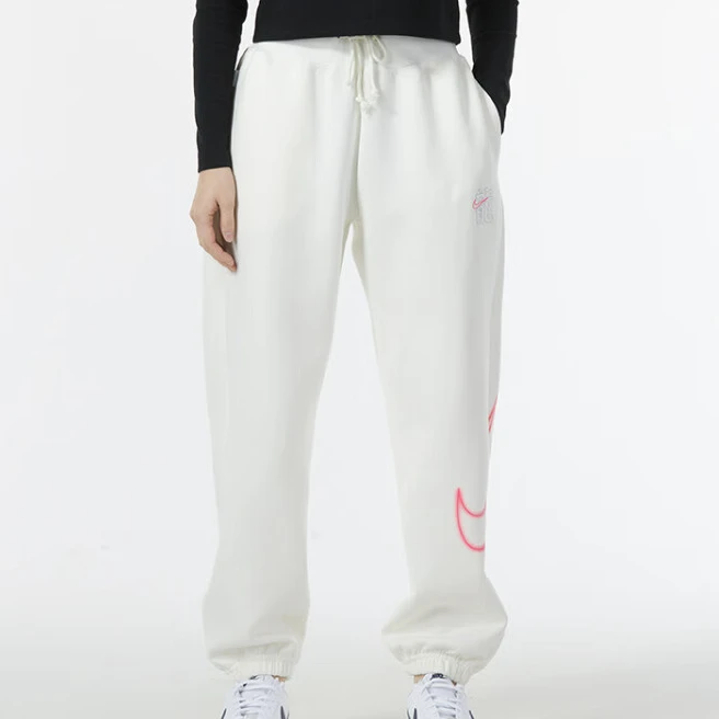 Nike/耐克女子运动健身训练裤跑步休闲裤针织收口长裤FZ6558-133