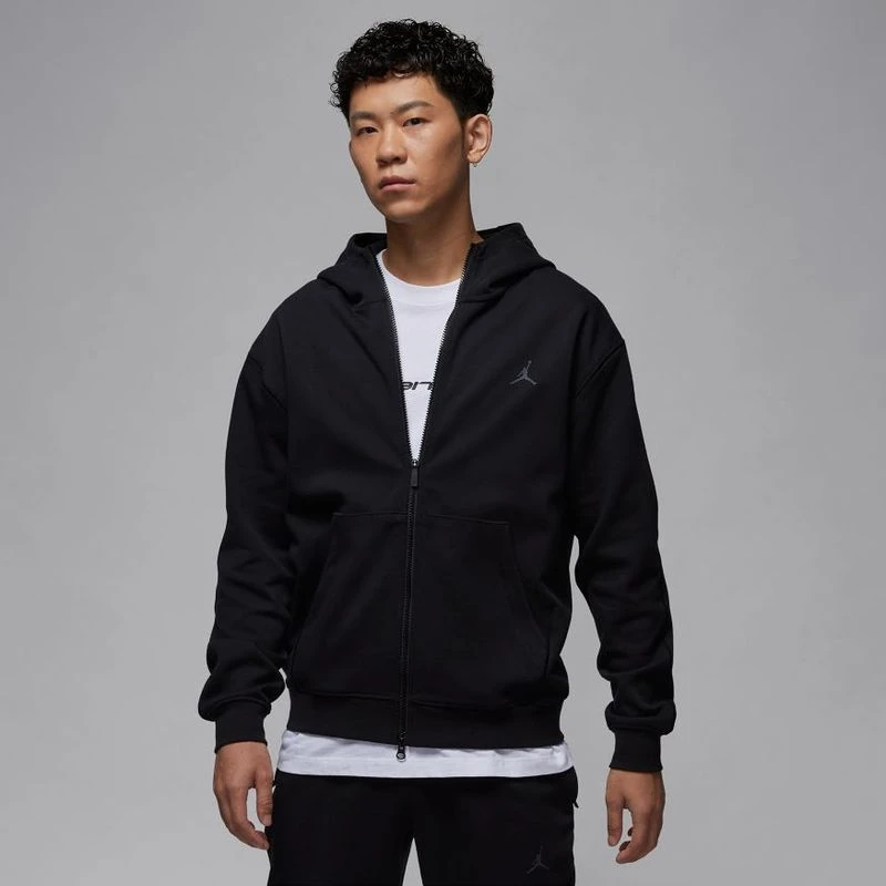 耐克（NIKE）男子篮球运动连帽休闲黑色夹克/外套FV8603-010