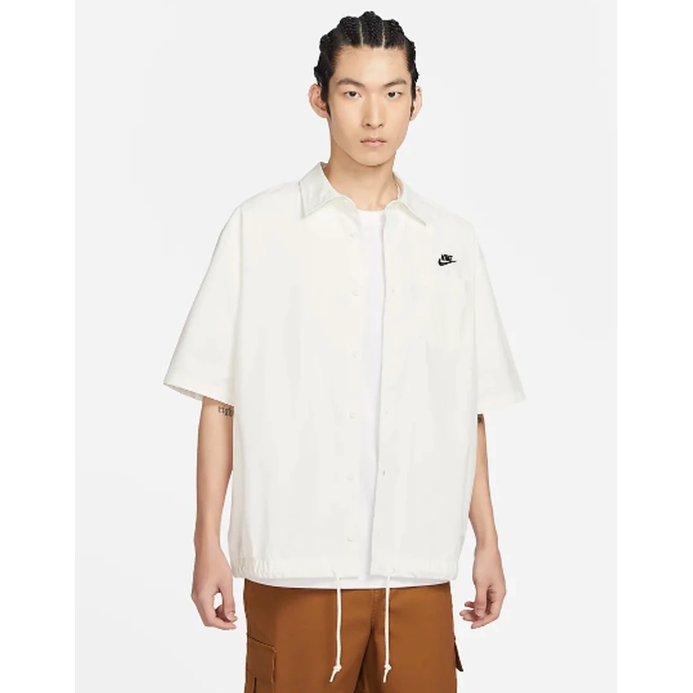 Nike/耐克男子运动休闲时尚夏季百搭宽松翻领短袖衬衫FN3903-133