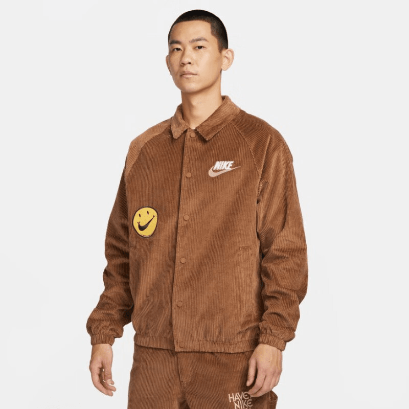 Nike/耐克男子潮流休闲夹克外套灯芯绒训练休闲夹克FZ5737-281