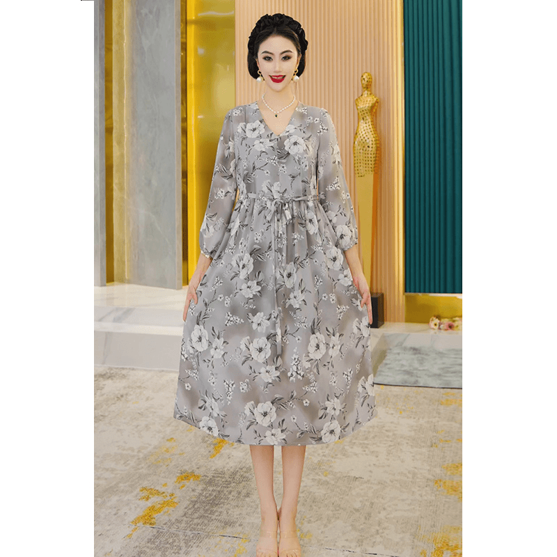 【欧娅】连衣裙夏季新款时尚女装小众设计感轻奢显瘦气质裙子3017