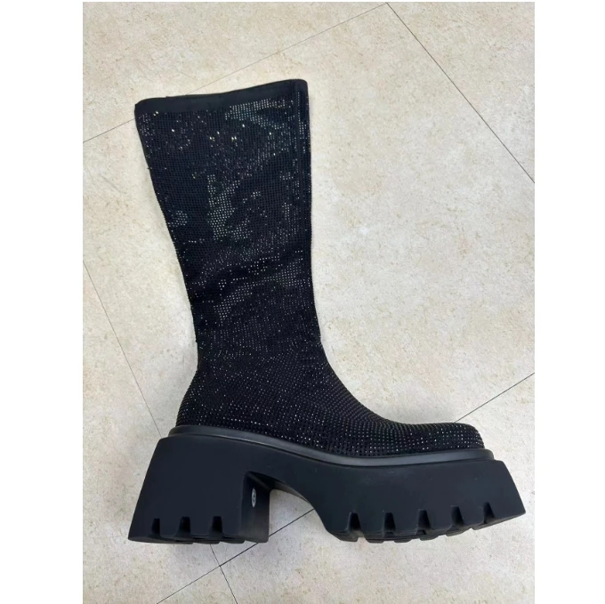 2025新款高筒显瘦厚底长靴815-51