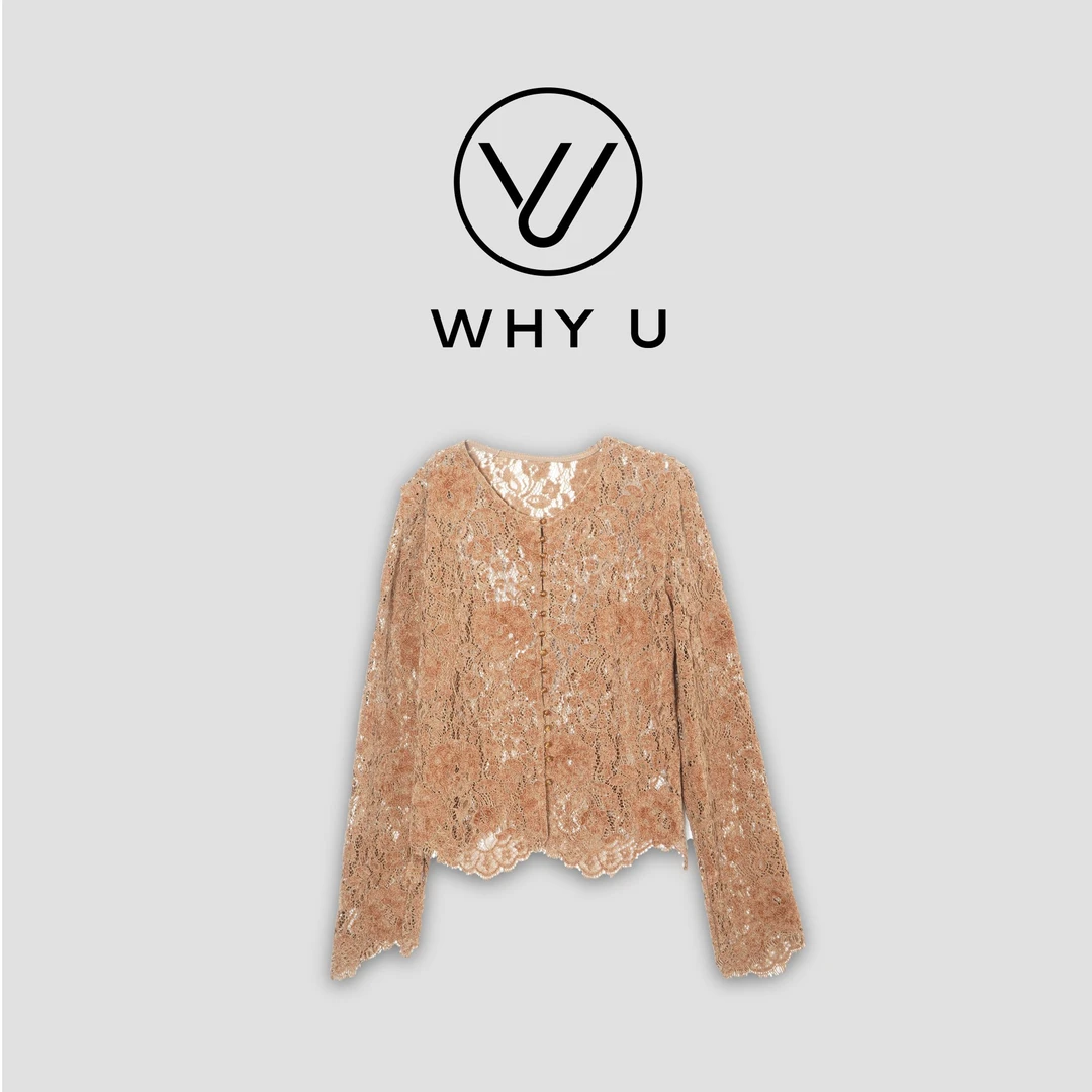 【霜绣秋意】新中式复古蕾丝镂空丝绒上衣