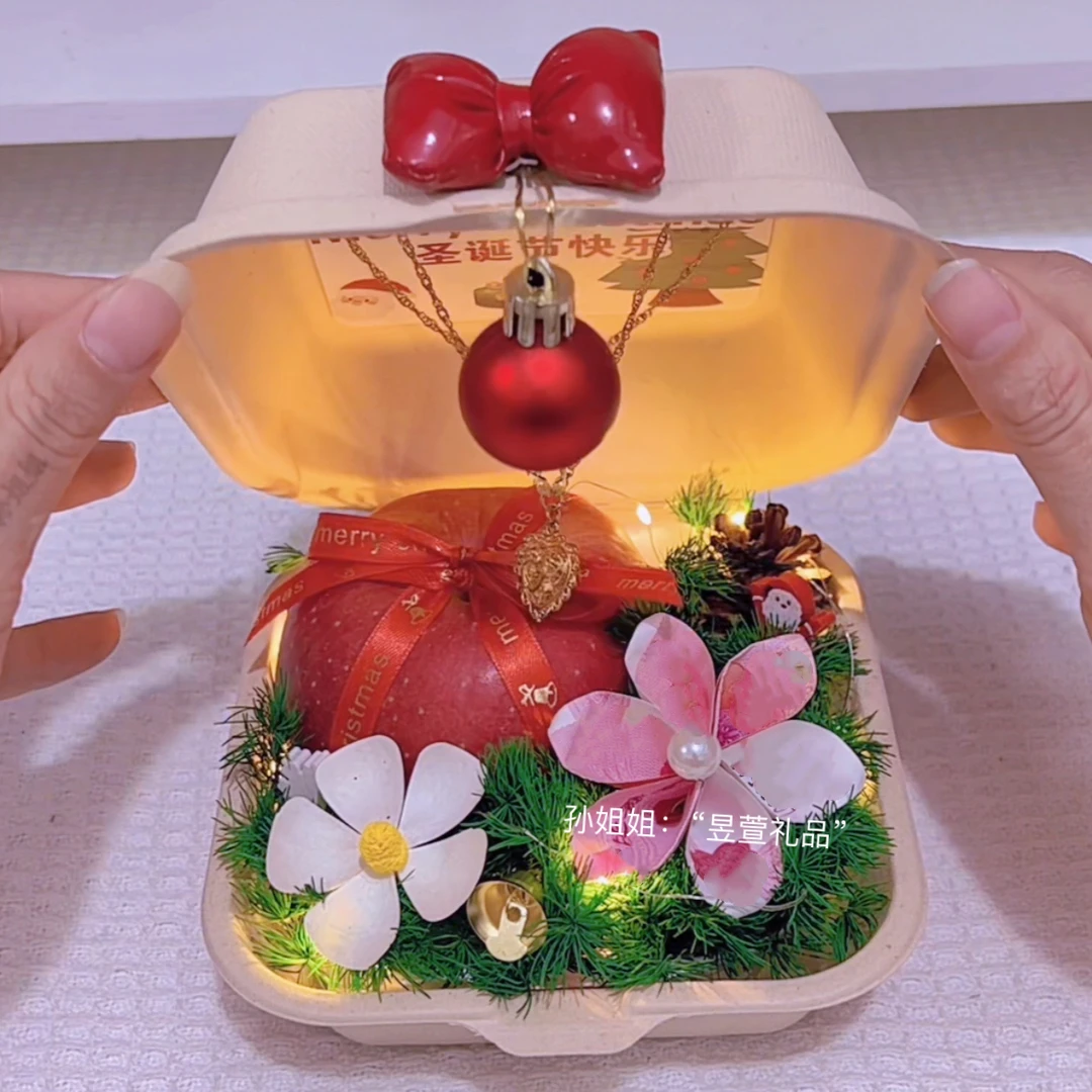 圣诞节惊喜创意便当盒diy材料包（非成品）圣诞节礼物创意材料包