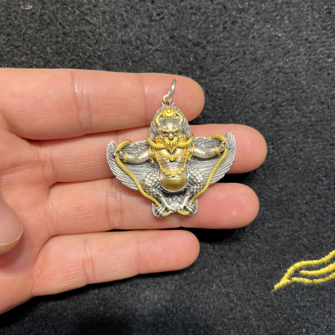 吊坠925银 大鹏金翅鸟重工精工打造事业学业展翅高飞鹏程万里小