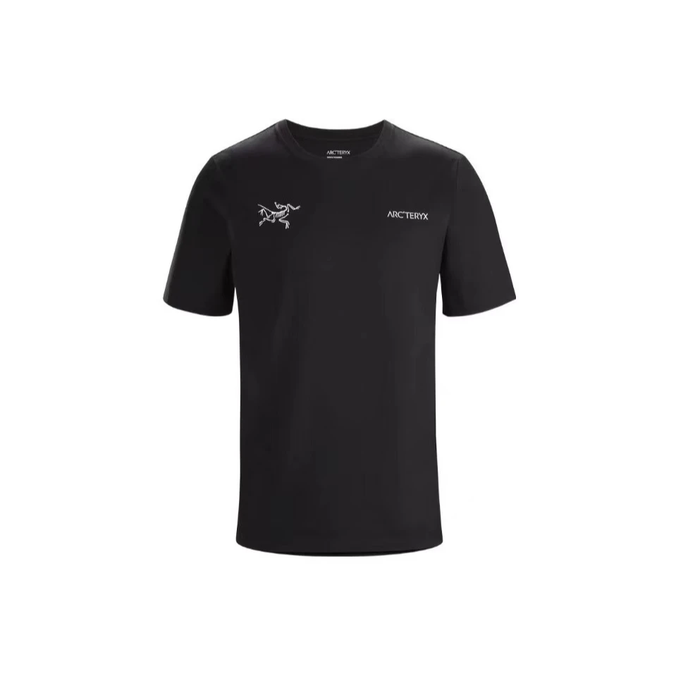 始祖鸟 Split SS T-shirt Logo印花美式简约圆领短袖 正肩袖T恤