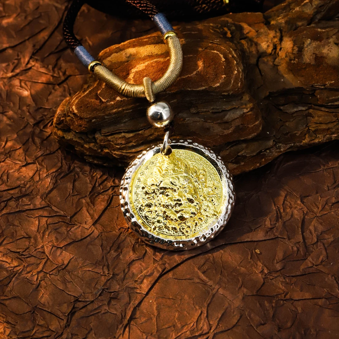 吊坠足银 足银吊坠【H黄财神吊坠】足银999.9【JJ】D025