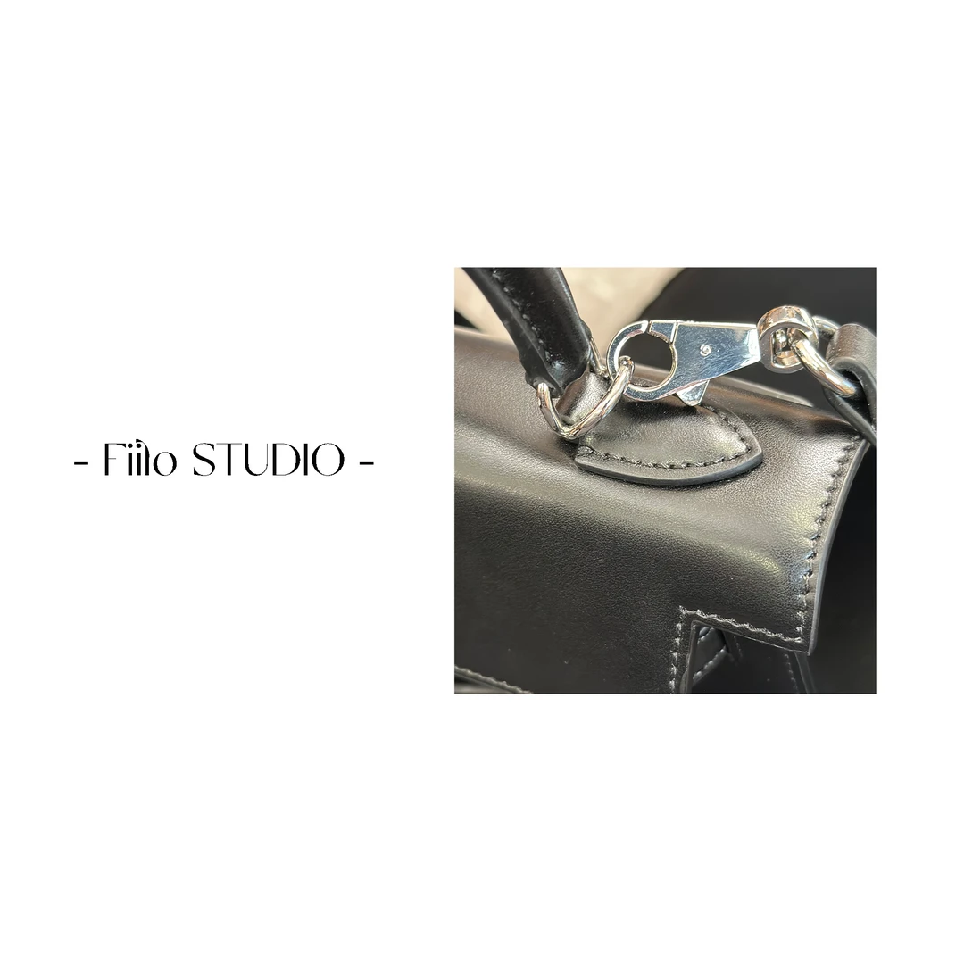 【Fiilo菲洛】T25哈瓦那色复古私人定制-小凯25-BOX小牛皮手提包