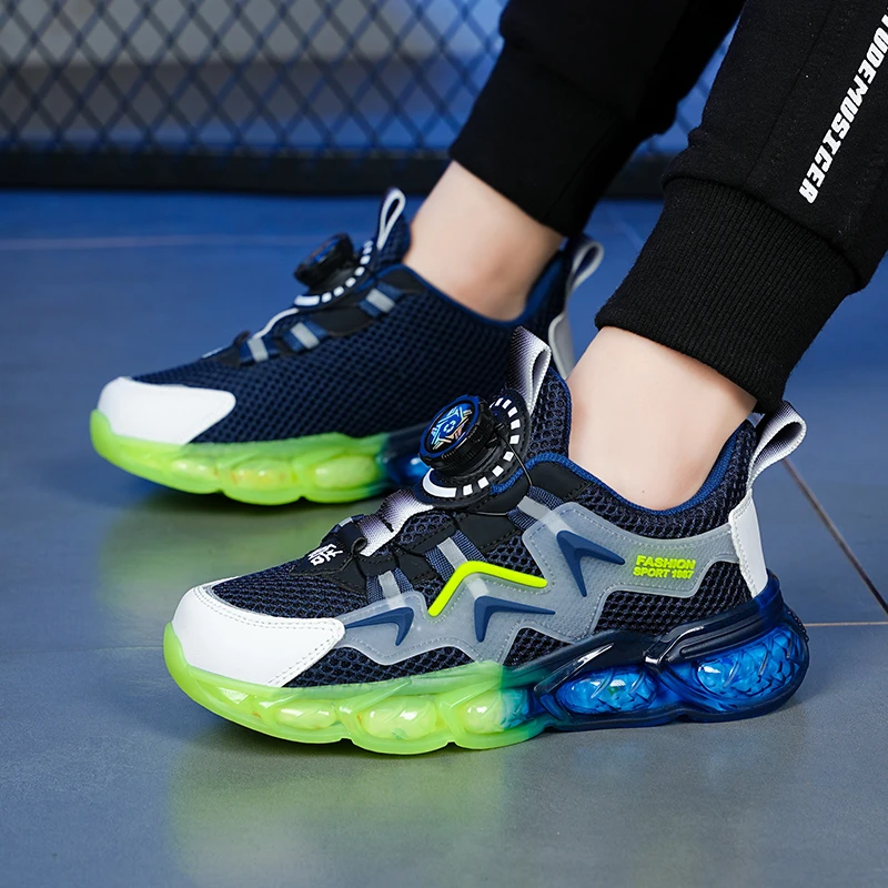 ABC kolo男童运动鞋春秋新款儿童鞋网面透气中大童男孩防滑跑步鞋