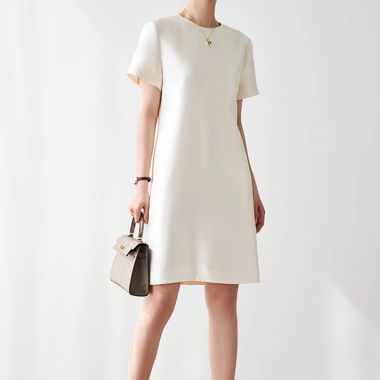 2025新款全精品/收藏级桑蚕丝丝毛直筒连衣裙