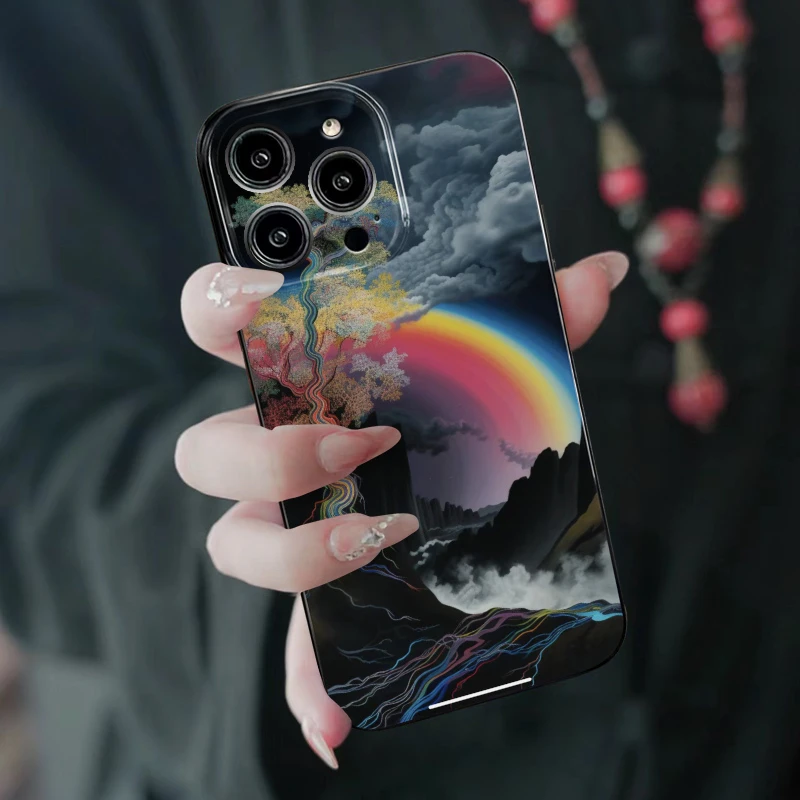 网红iPhone14promax手机壳苹果13全包15创意11彩虹12个性xsmax潮