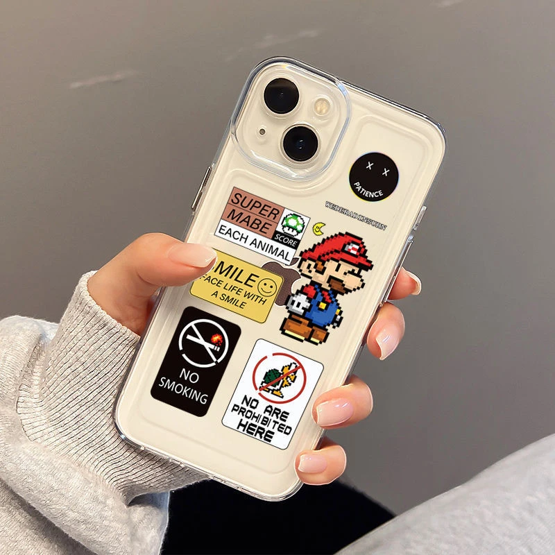 马里奥苹果13手机壳iPhone12promax/11/xs/xr潮6s/7/8plus卡通max