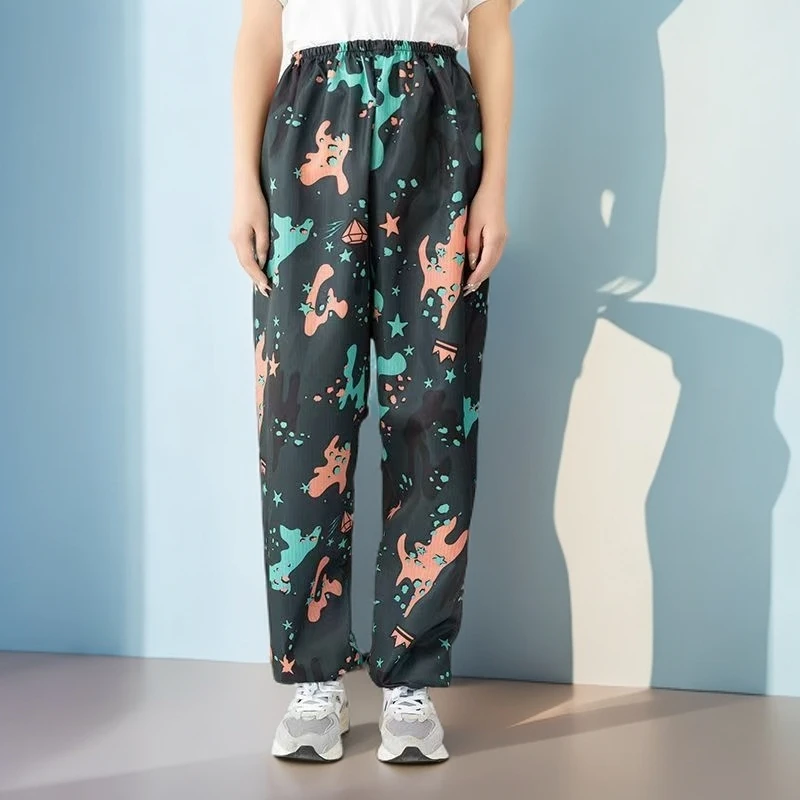 防灰尘工作服迷彩裤子农田海边干活宽松轻薄工厂家用防蚊虫咬罩衣