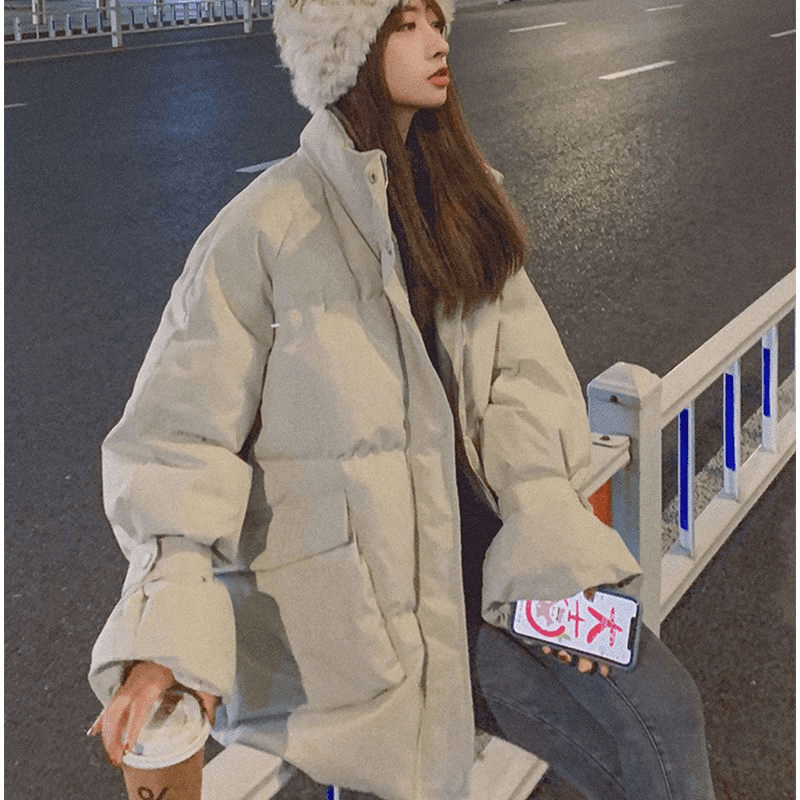 棉袄女短款2021冬季新款韩版宽松面包服学生加厚保暧棉衣棉服外套