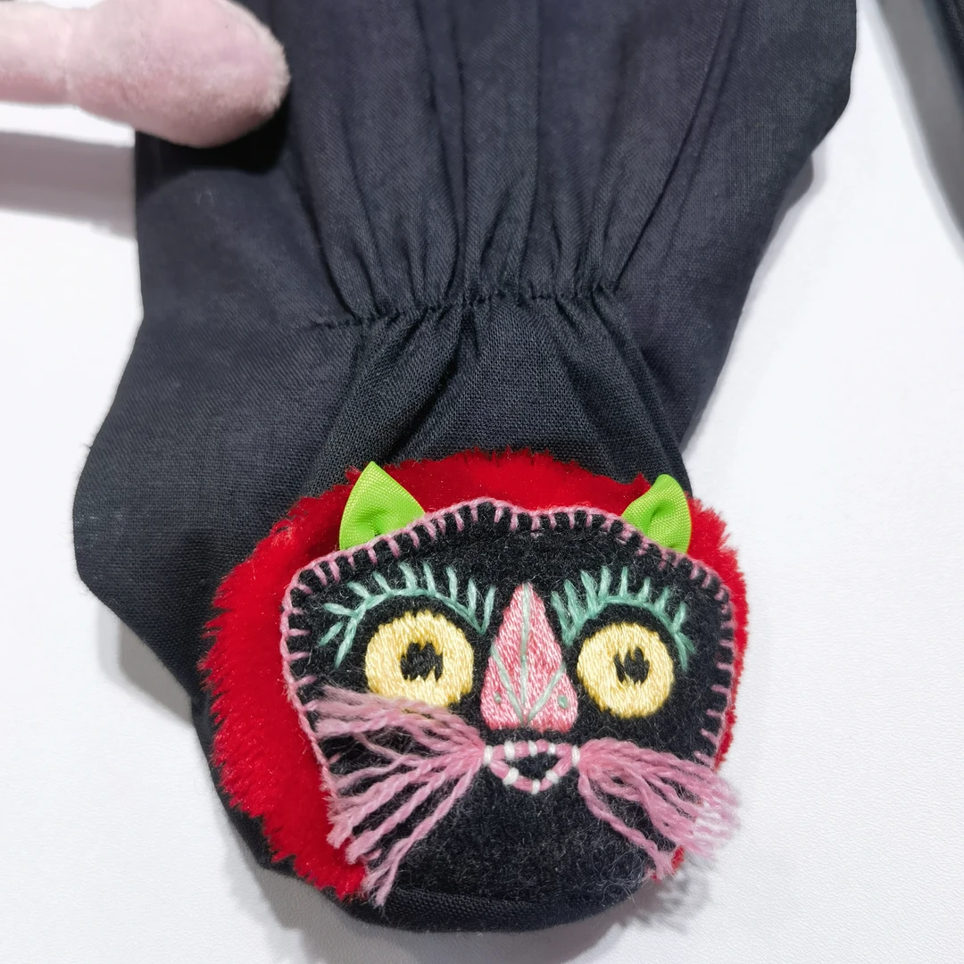 宝宝百岁传统手工虎头黑铁裤黑色百岁裤手洗晾干