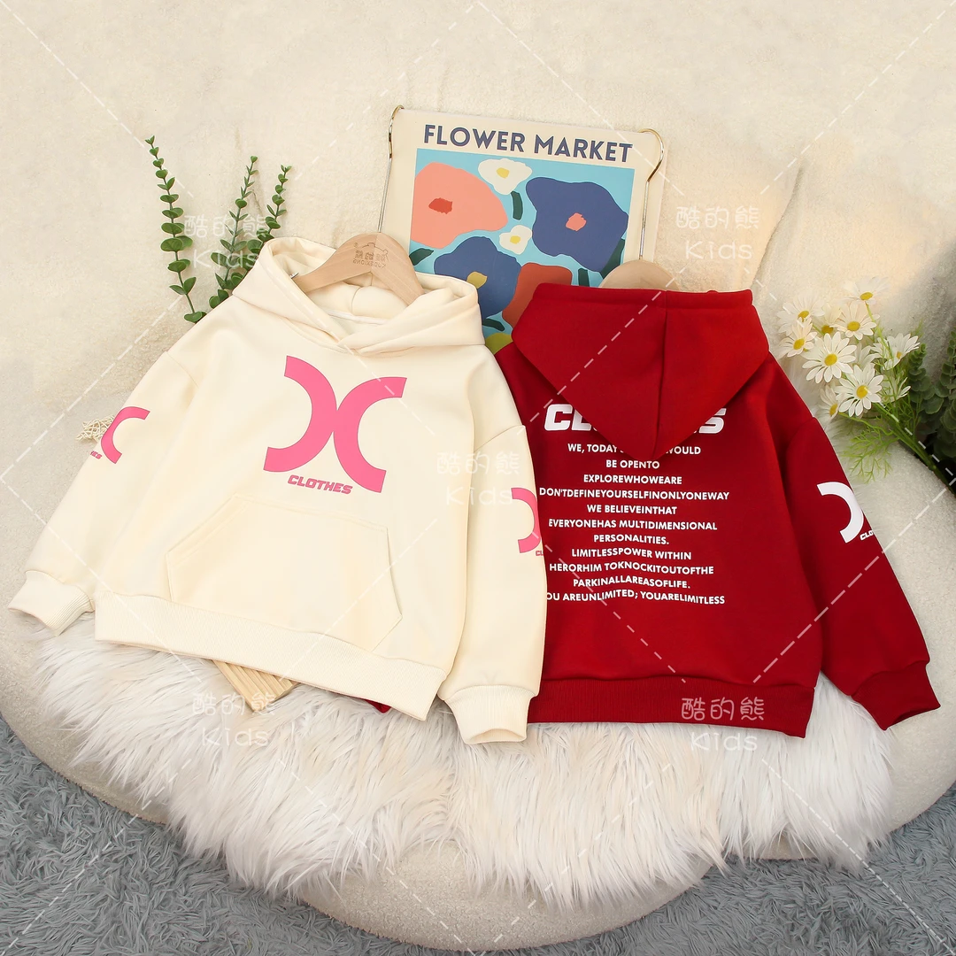 男童女童卫衣2024秋装新款中大童儿童套头卫衣上衣潮D3T5-304