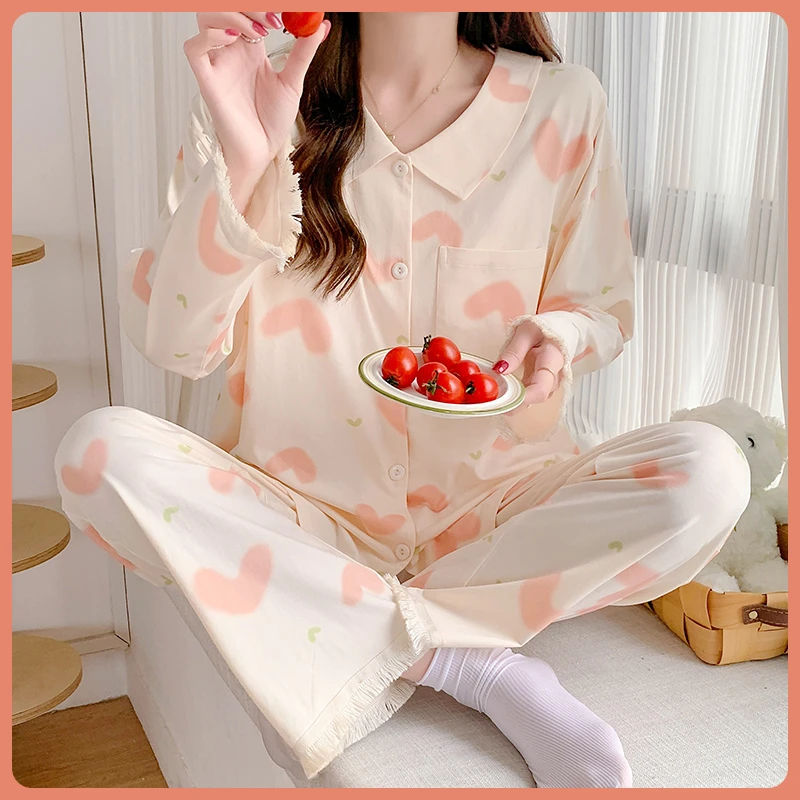 【带胸垫1-4月匹马纯棉月子服】春夏季薄款喂奶孕妇哺乳睡衣产妇