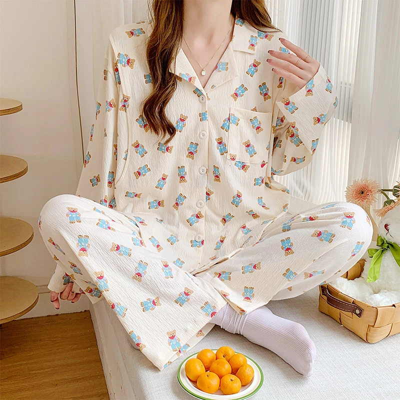 【春夏薄款】月子服7-11月哺乳产后秋冬喂奶孕妇睡衣产妇套装透气
