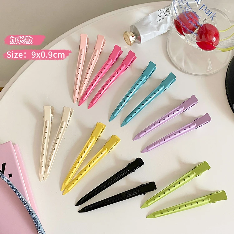 2个包邮~~Y2K少女糖果色发根蓬松神器无痕化妆发夹女刘海鸭嘴夹定