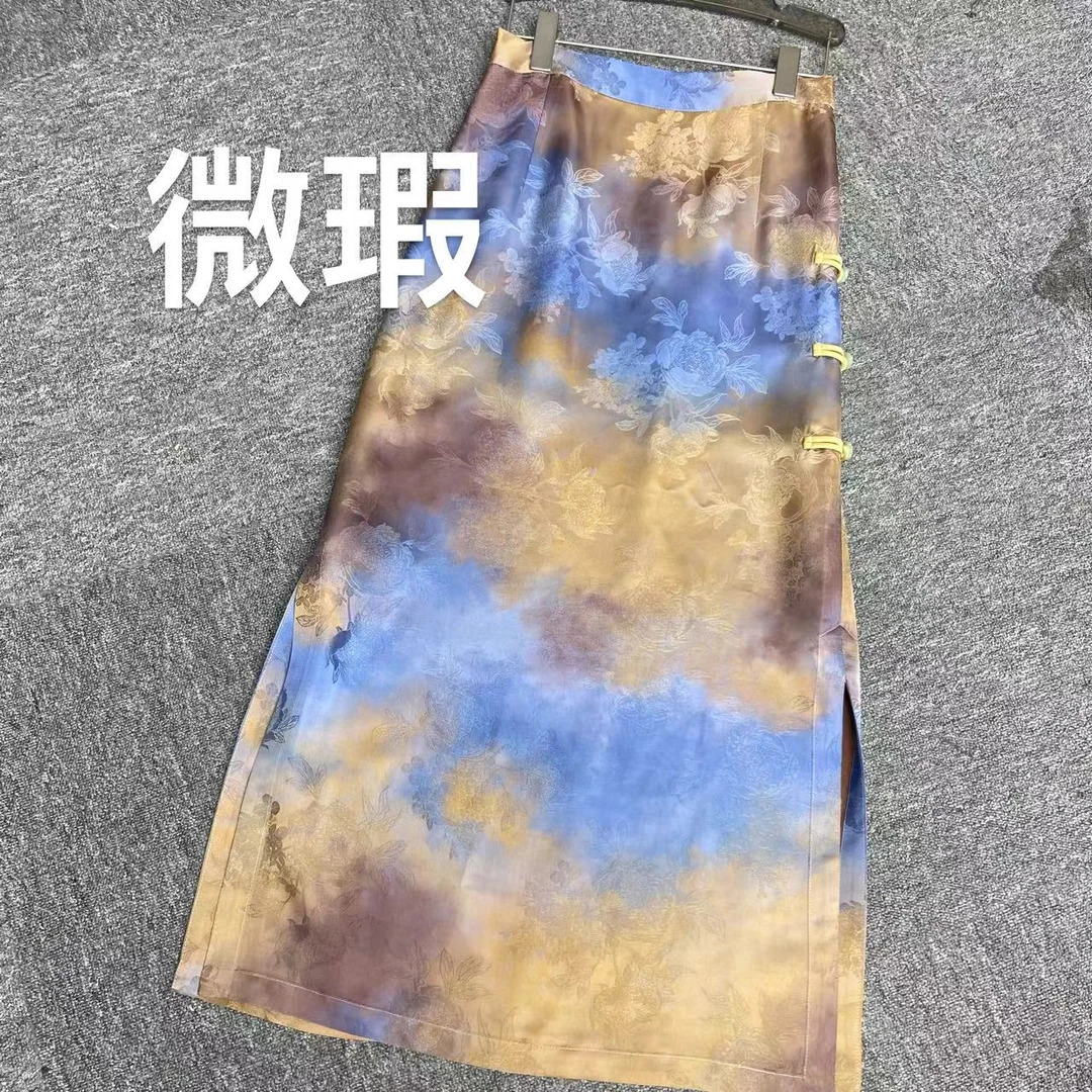 【云间专属】裙子 新中式国风休闲时尚白色气质女士闲QZ520 暮光