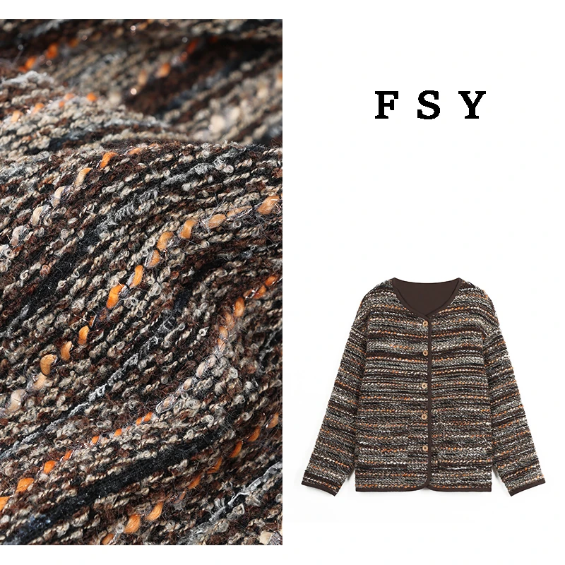 女士羊毛呢外套复古女小香风长袖秋冬休闲百搭气质