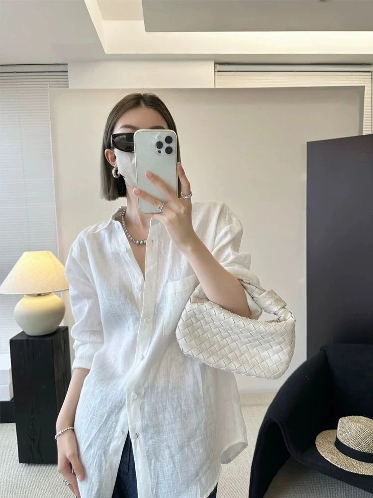 【小水弹】100%汉麻，显瘦，水润细腻，版型超正，必入款汉麻衬衫