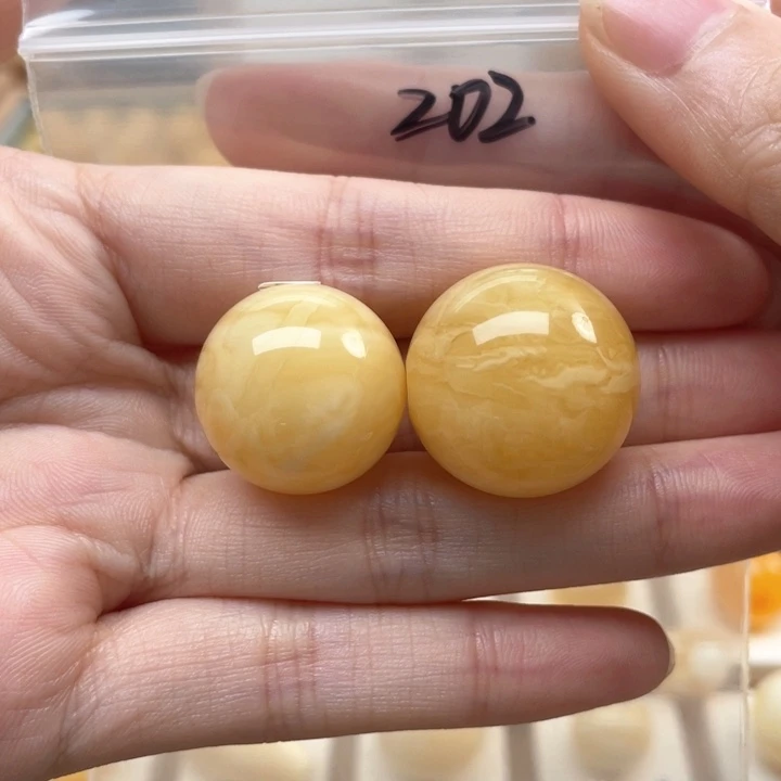 蜜蜡裸石未镶嵌ι*蜜蜡20.4+22.4mm