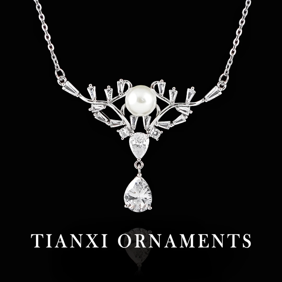 不锈钢项链 ——甜兮   F362   银色优雅时尚大气个性项链