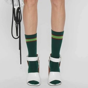 返潮复古TURIGHT买手店23SS韩国设计师品牌pushBUTTON现货条纹袜