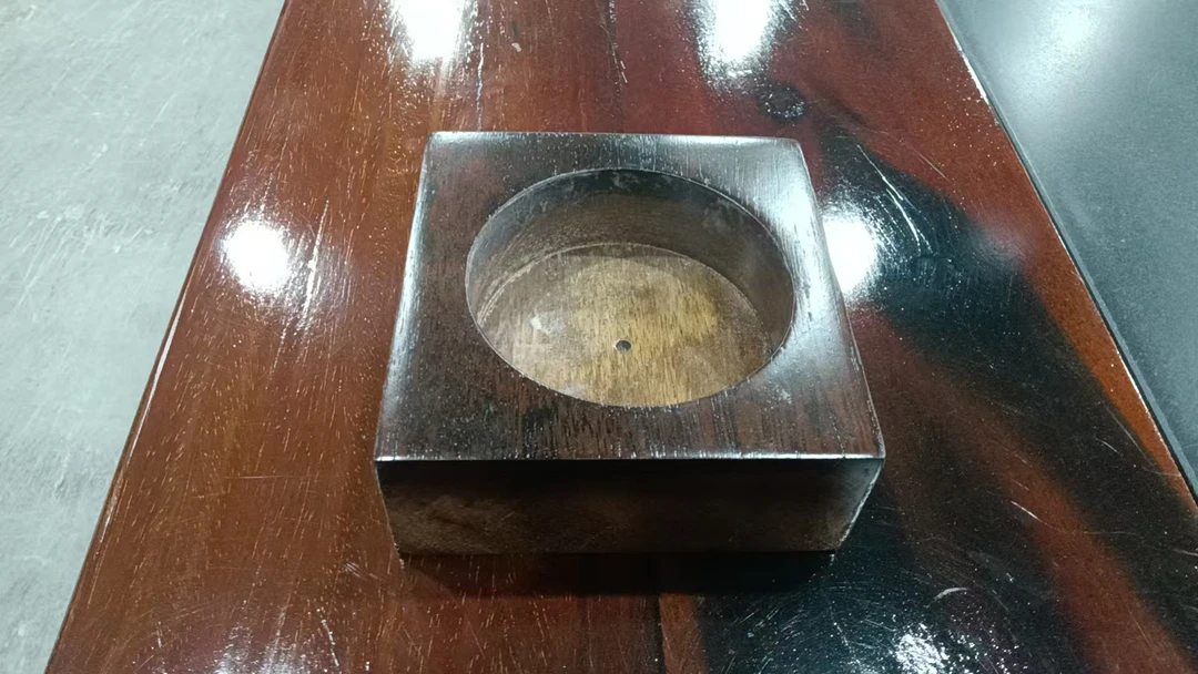 老船木烟灰缸手工复古收纳客厅家用餐厅方形木质酒店创意简约摆件