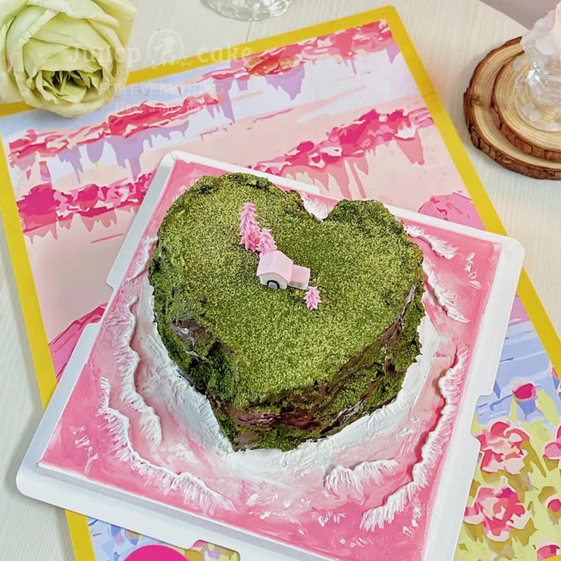 网红富士山微景观生日蛋糕同城配送全国上海北京海岛创意定制男士