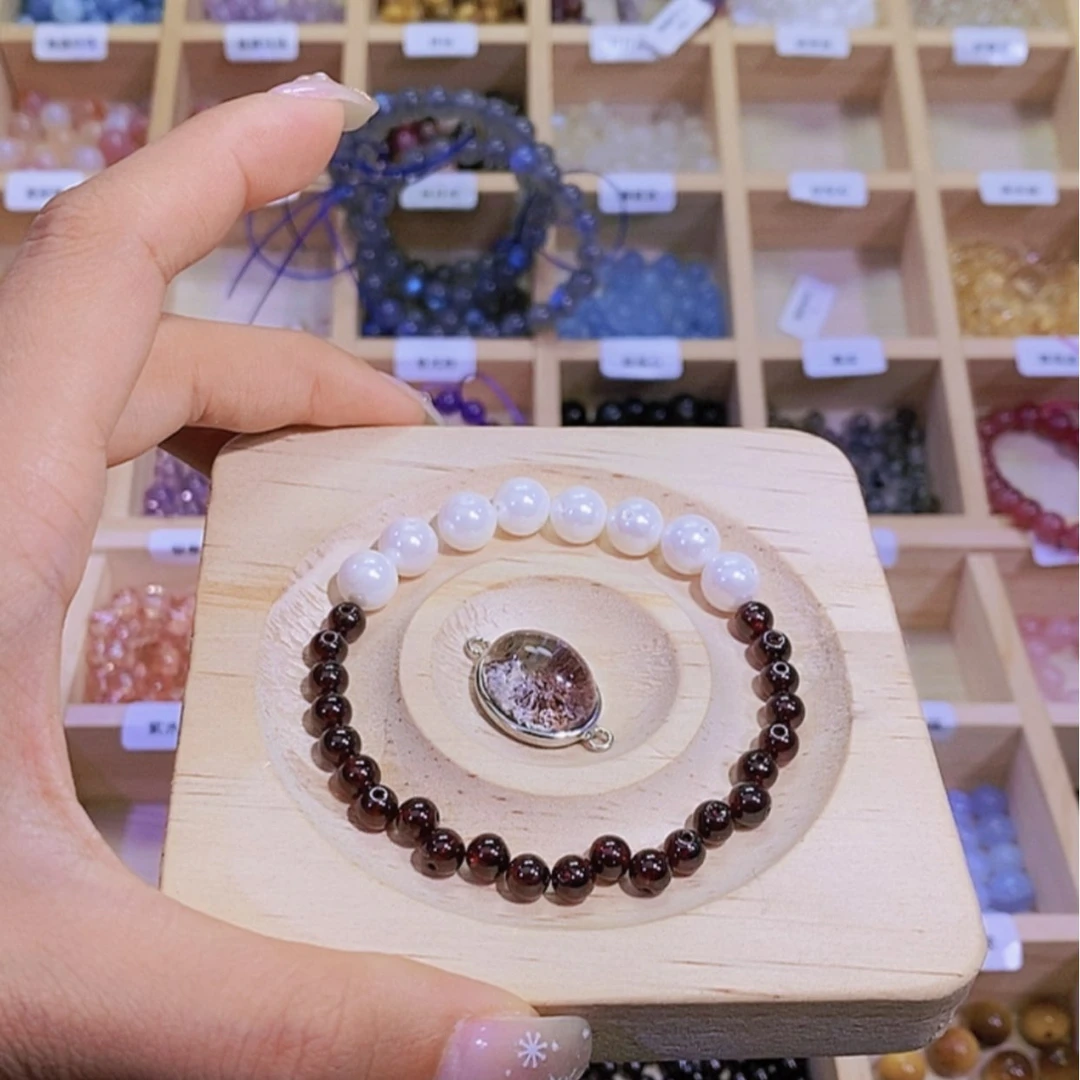 【闪购商品】烟晶手链银S925镶嵌