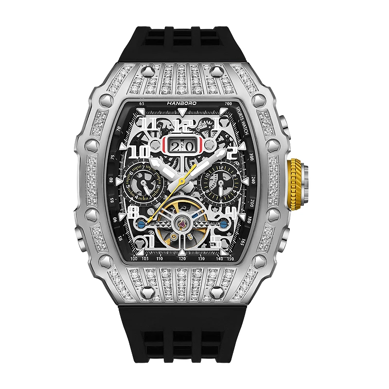【静静专属】HANBORO衡宝罗小理查多功能男士时尚全自动机械手表