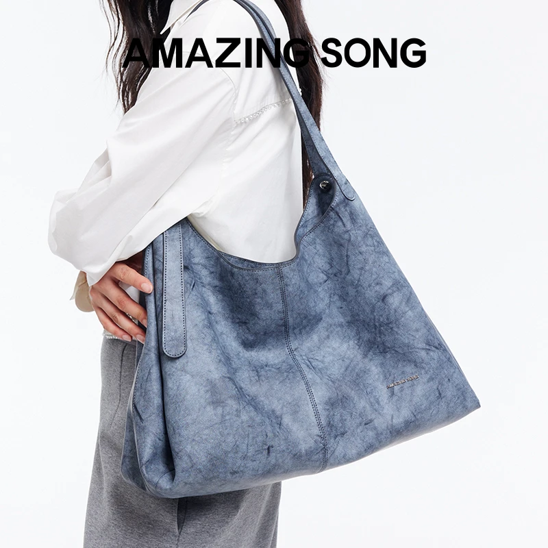AmazingSong乙颂浆果托特秋冬通勤大容量单肩托特包包